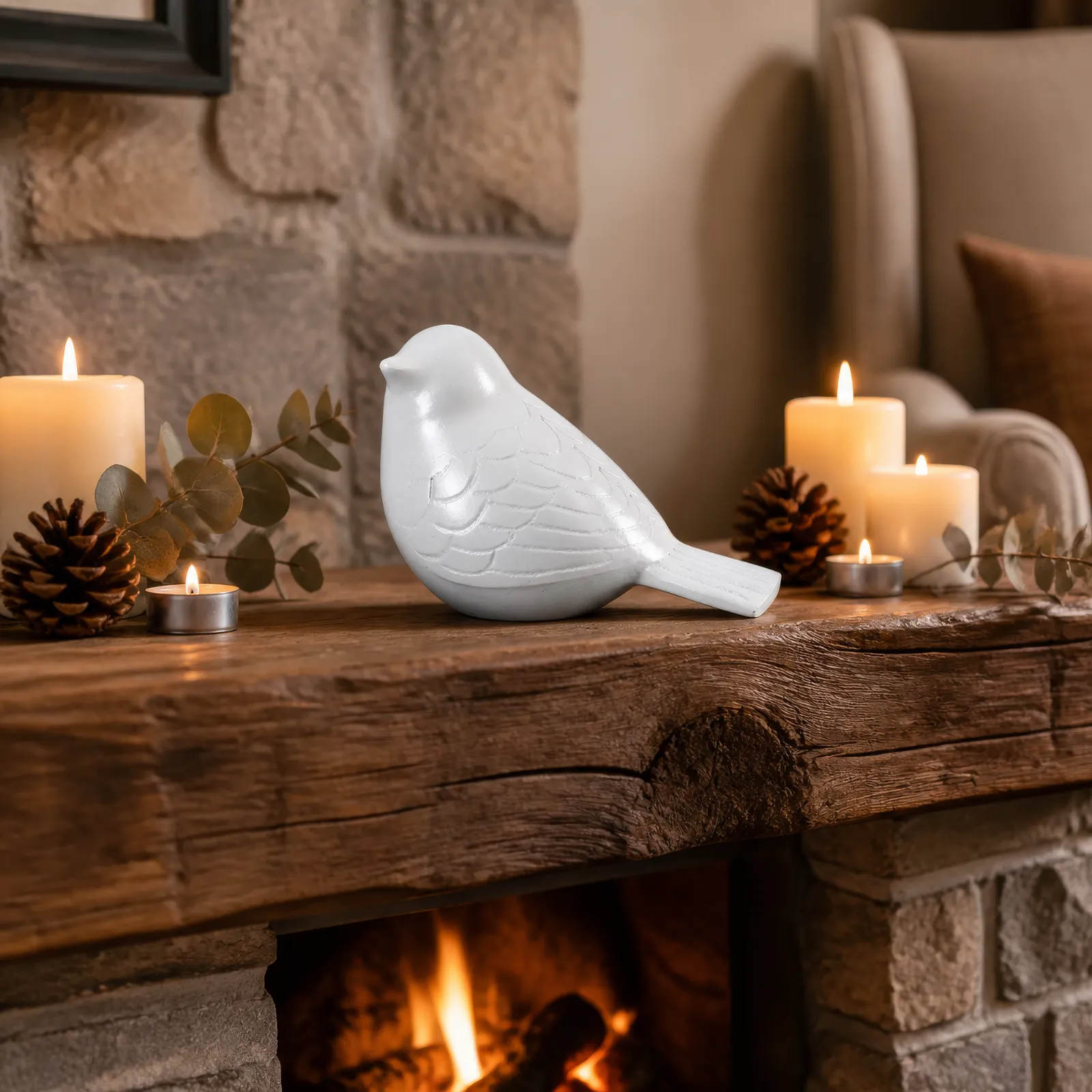 Pearl White Bird Keepsake Cremation Urn wholesale cremation urn — photo 4