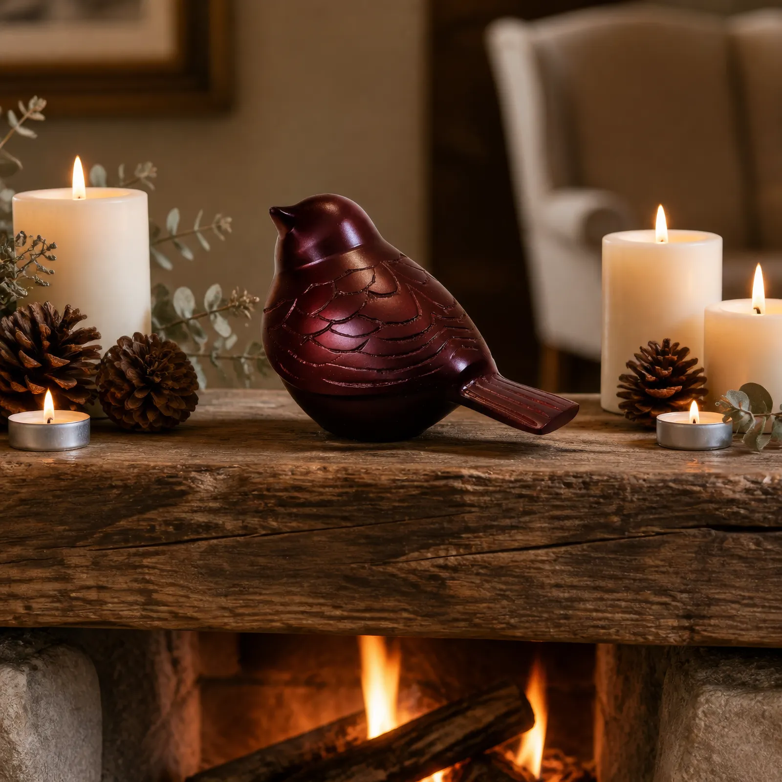 Crimson Bird Keepsake Cremation Urn wholesale cremation urn — photo 4