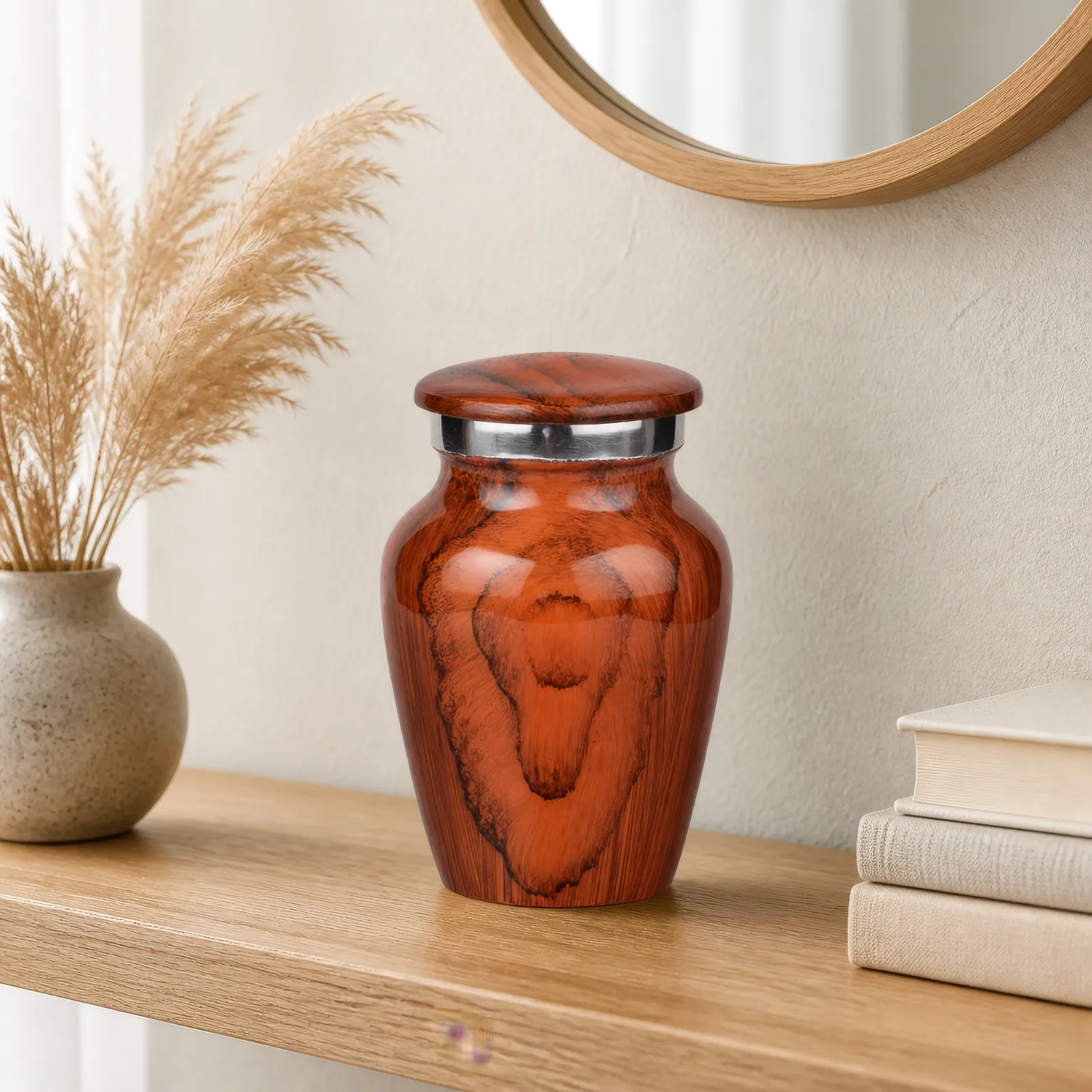 Wood-Grain Keepsake Cremation Urn wholesale cremation urn — photo 3