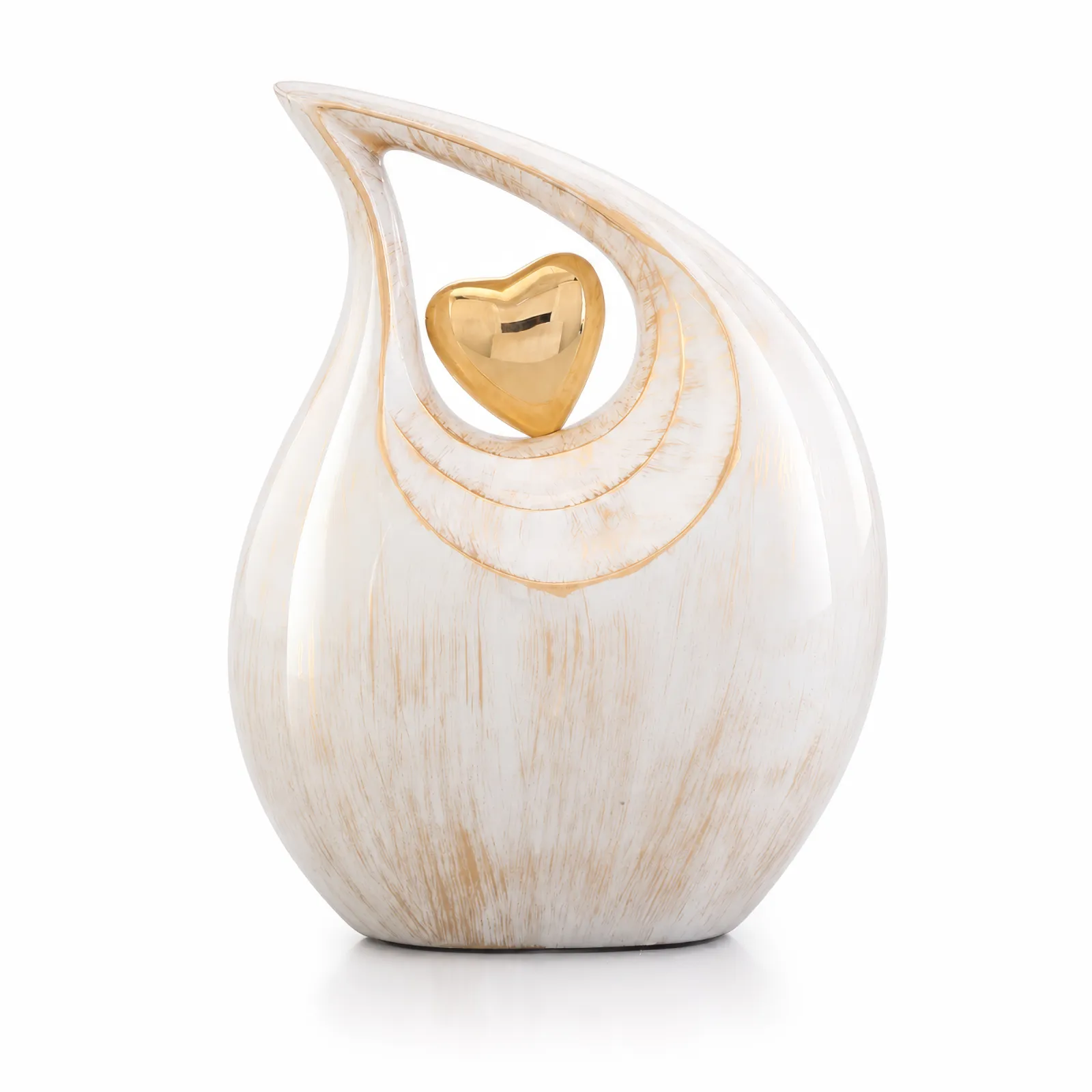 Teardrop Heart Alloy Cremation Urn