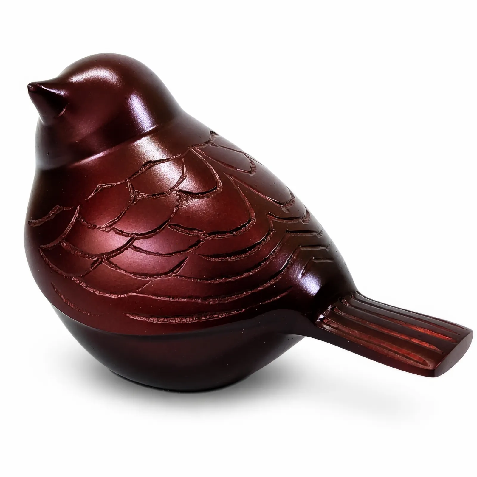 Crimson Bird Keepsake Cremation Urn