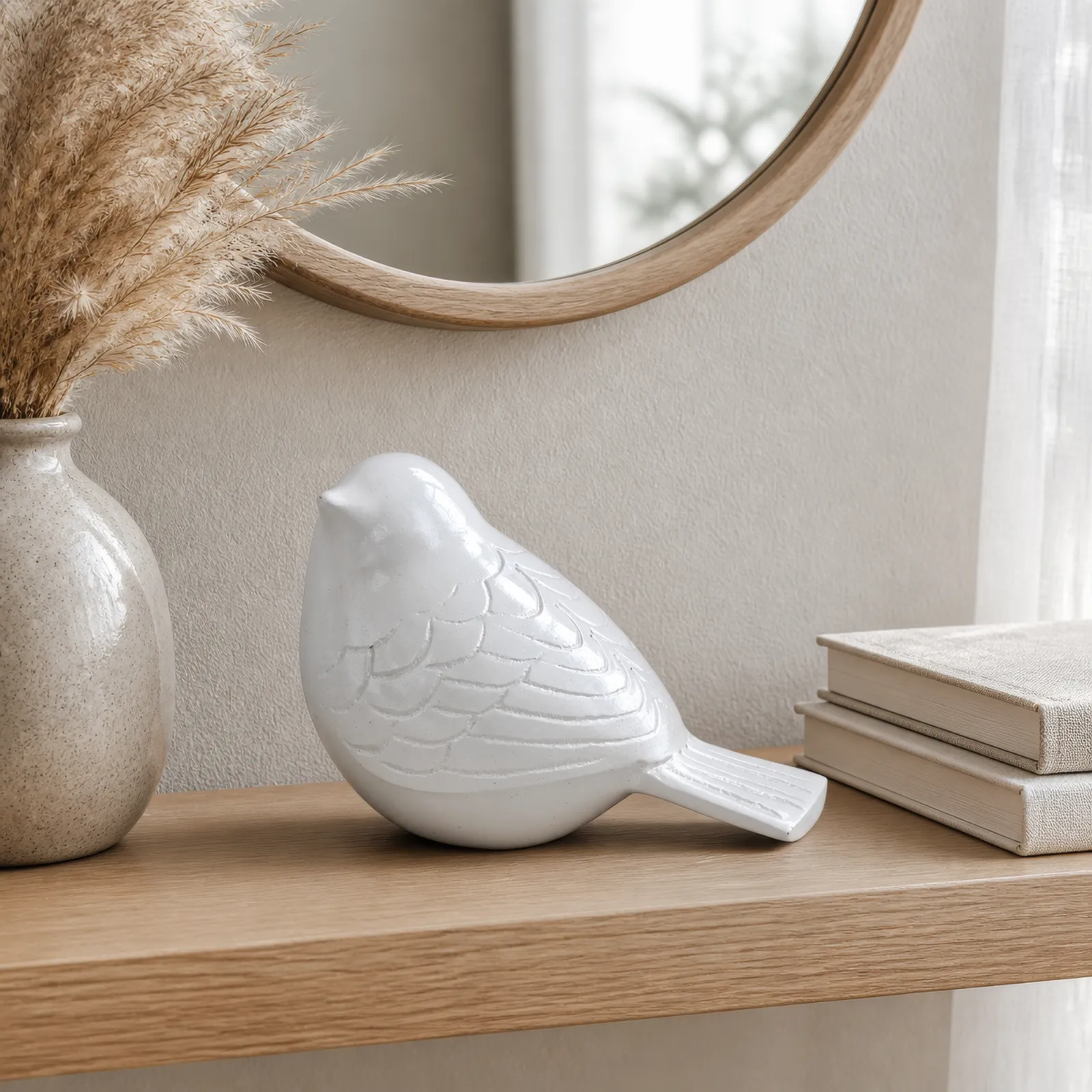 Pearl White Bird Keepsake Cremation Urn wholesale cremation urn — photo 3