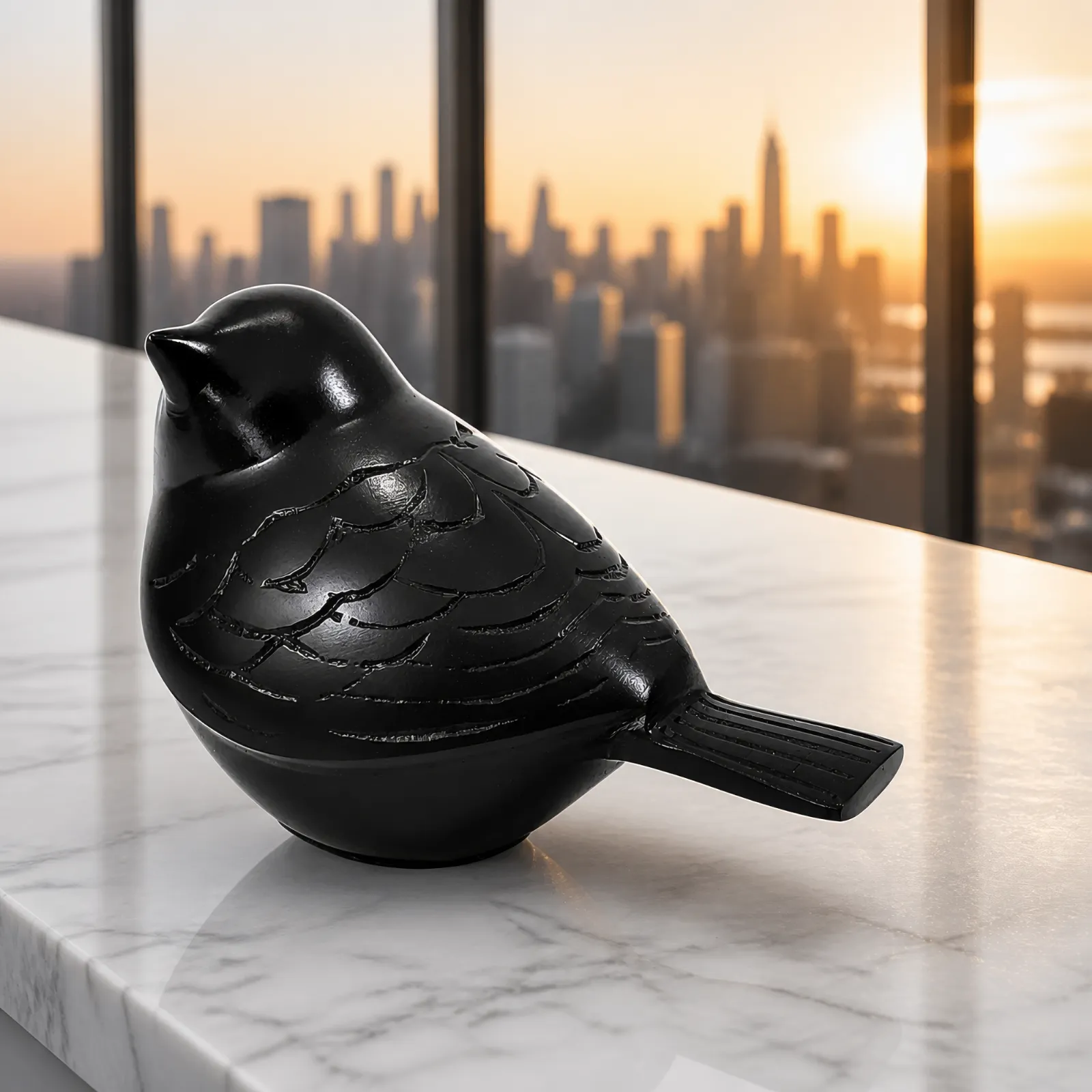 Black Bird Keepsake Cremation Urn wholesale cremation urn — photo 2