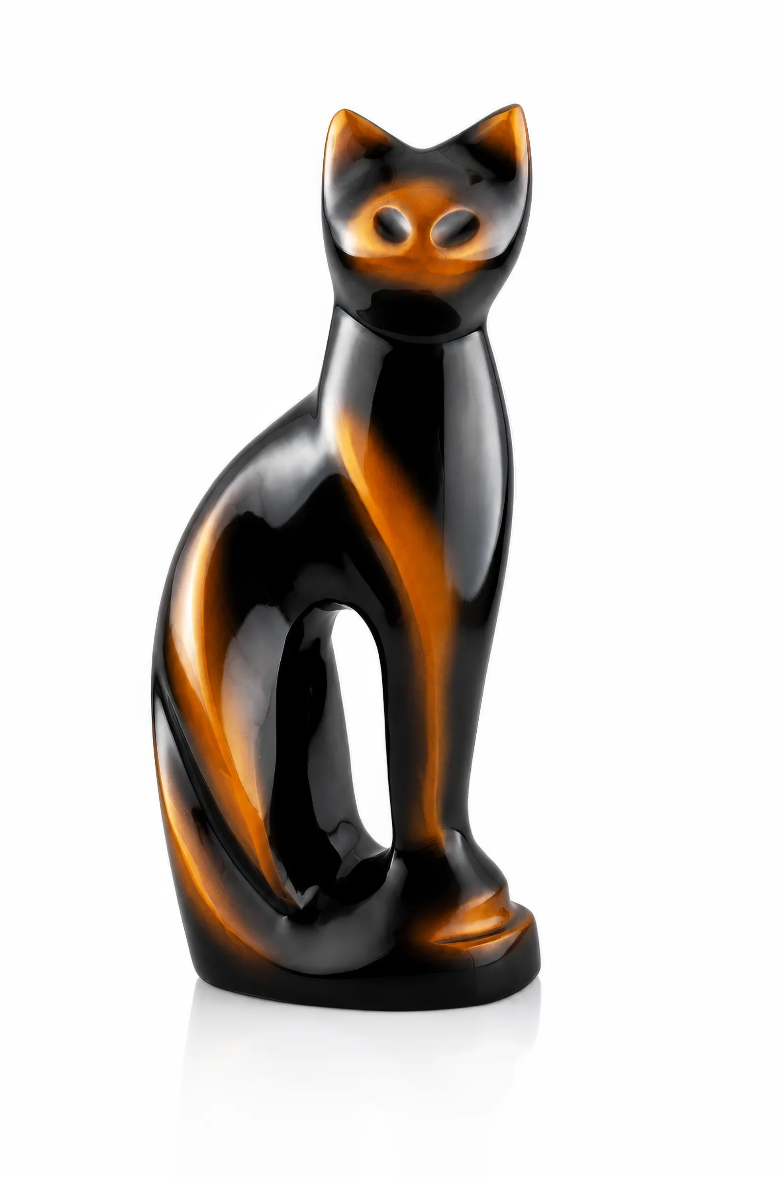 Black Cat Figurine Pet Cremation Urn