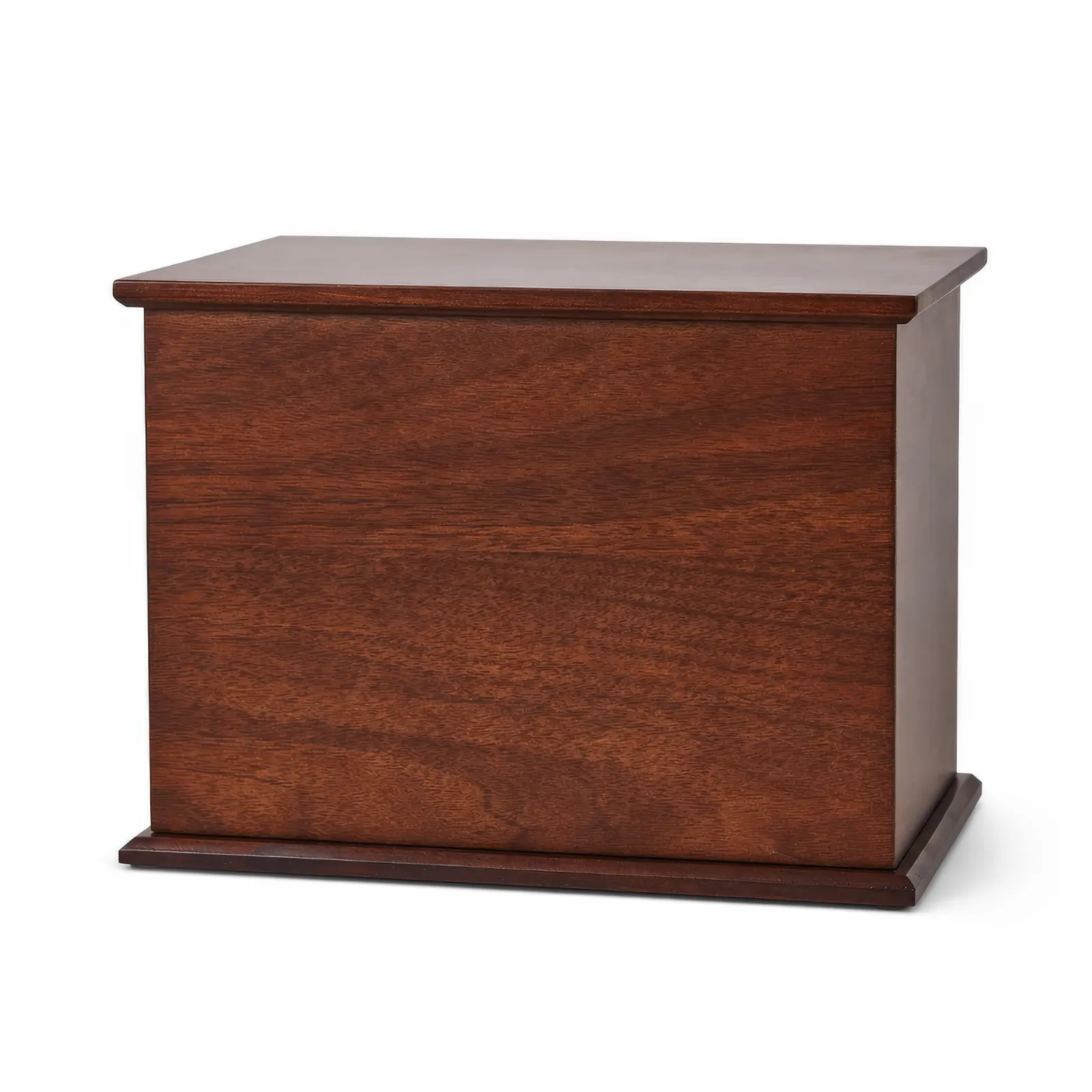 Classic Mahogany Solid Wood Cremation Urn