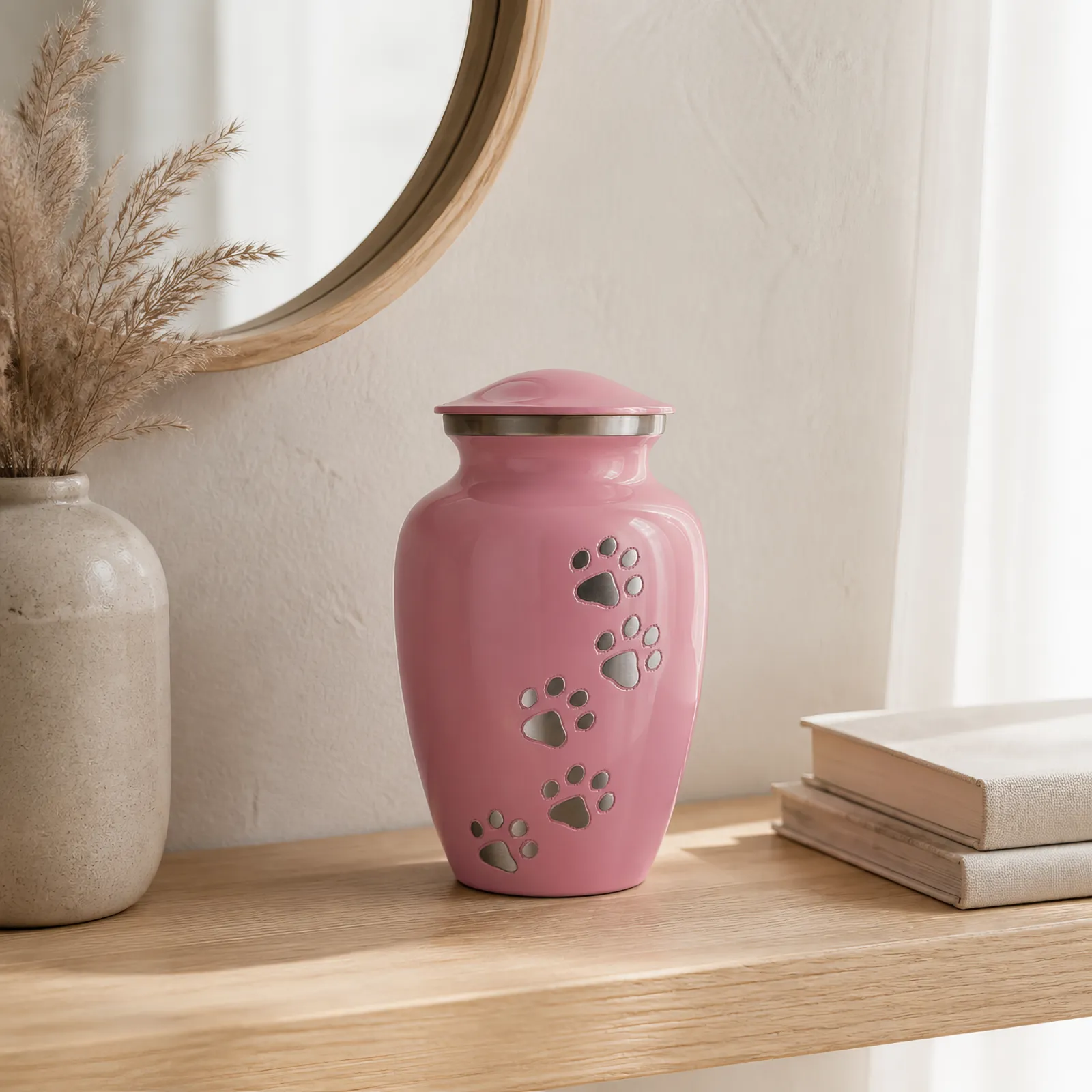 Pink Paw Print Pet Cremation Urn wholesale cremation urn — photo 3